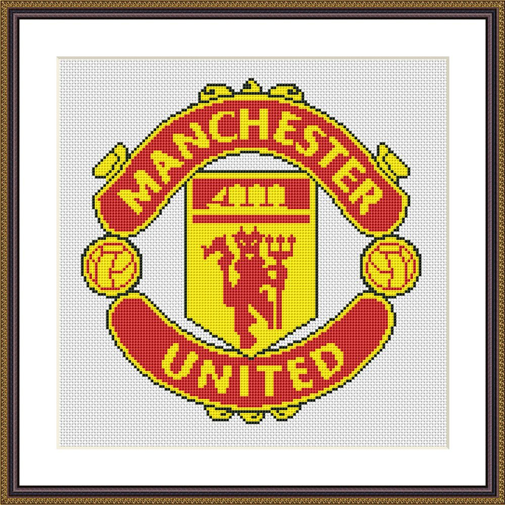 Tango Stitch Easy Cross Stitch Designs Manchester United Cross Stitch  - Manchester United Cross Stitch Pattern