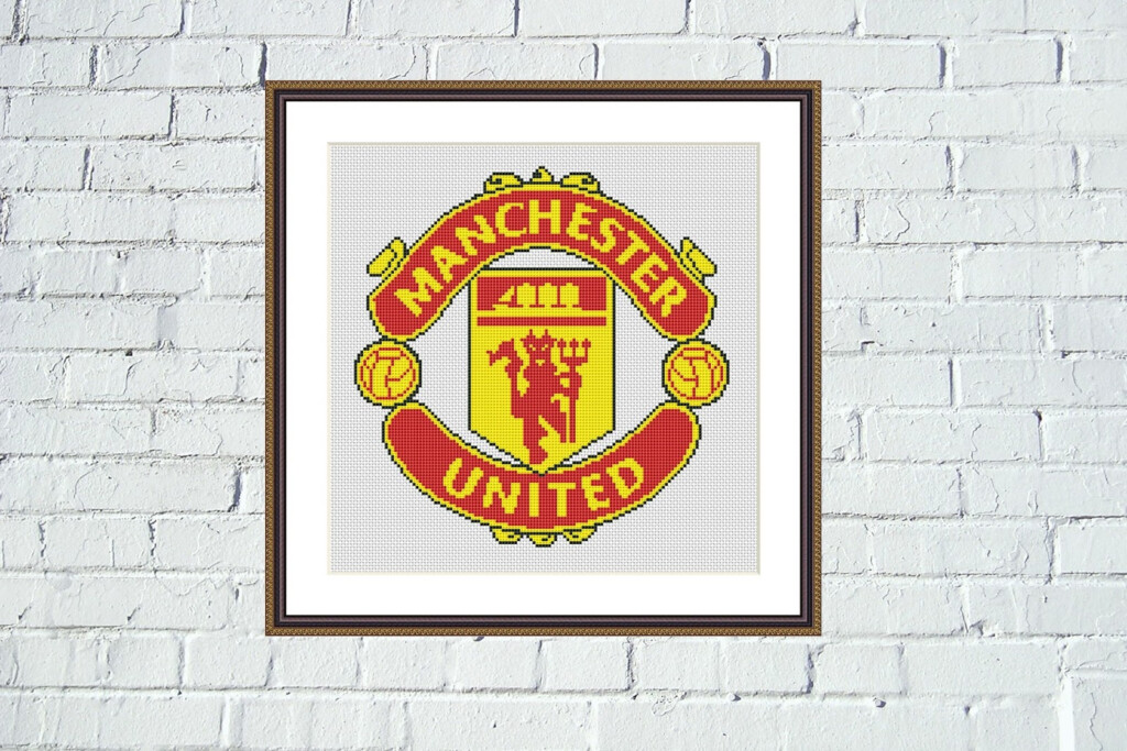 Tango Stitch Easy Cross Stitch Designs Manchester United Cross Stitch  - Manchester United Cross Stitch Pattern