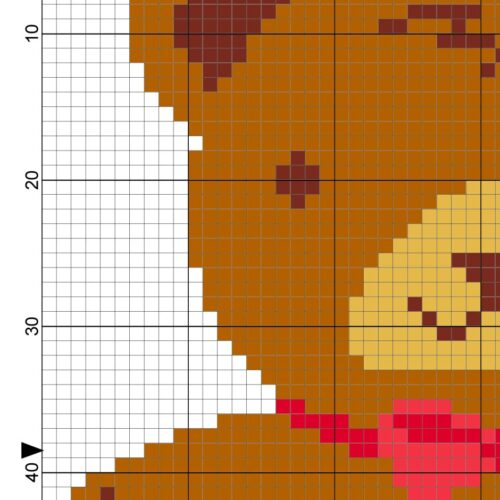 Teddy Bear Cross Stitch Pattern Daily Cross Stitch - Small Teddy Bear Cross Stitch Pattern