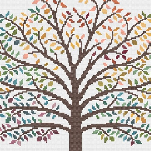 Temperature Tree Cross Stitch Pattern PDF INSTANT DOWNLOAD Etsy - Temperature Tree Cross Stitch Pattern