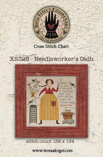 Teresa Kogut Needleworker s Oath Cross Stitch Pattern 123Stitch - Home Of A Needleworker Cross Stitch Pattern