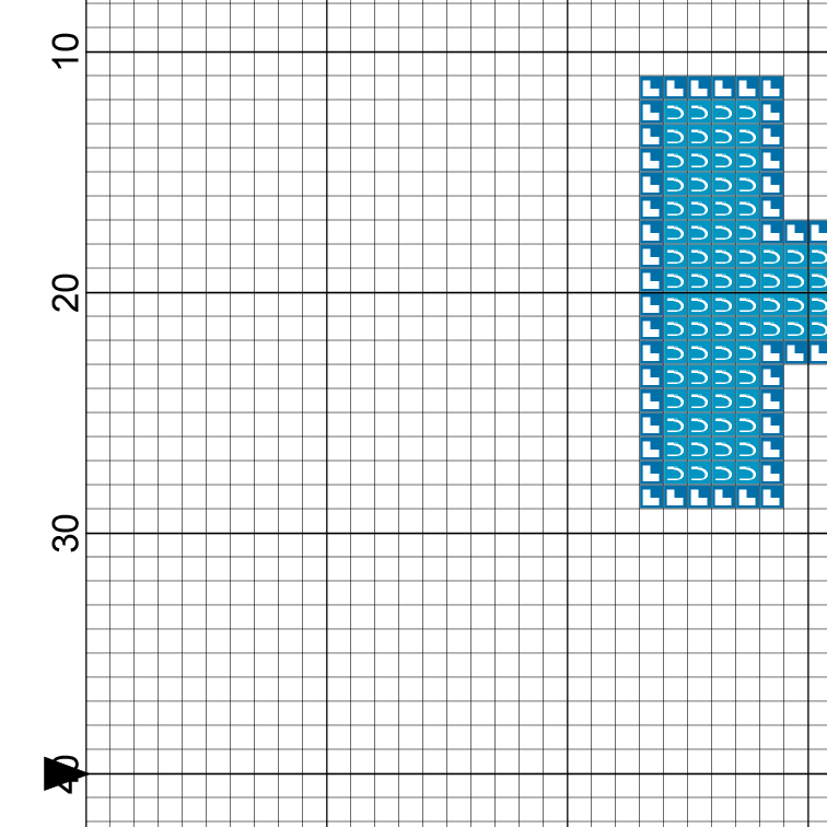 Tetris Game Cross Stitch Pattern Daily Cross Stitch - Board Game Cross Stitch Pattern