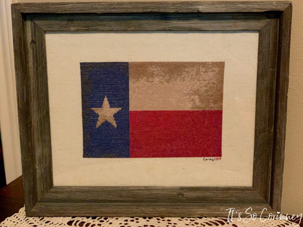 Texas Flag Cross Stitch Pattern Free Download It s So Corinney - Mexican Flag Cross Stitch Pattern