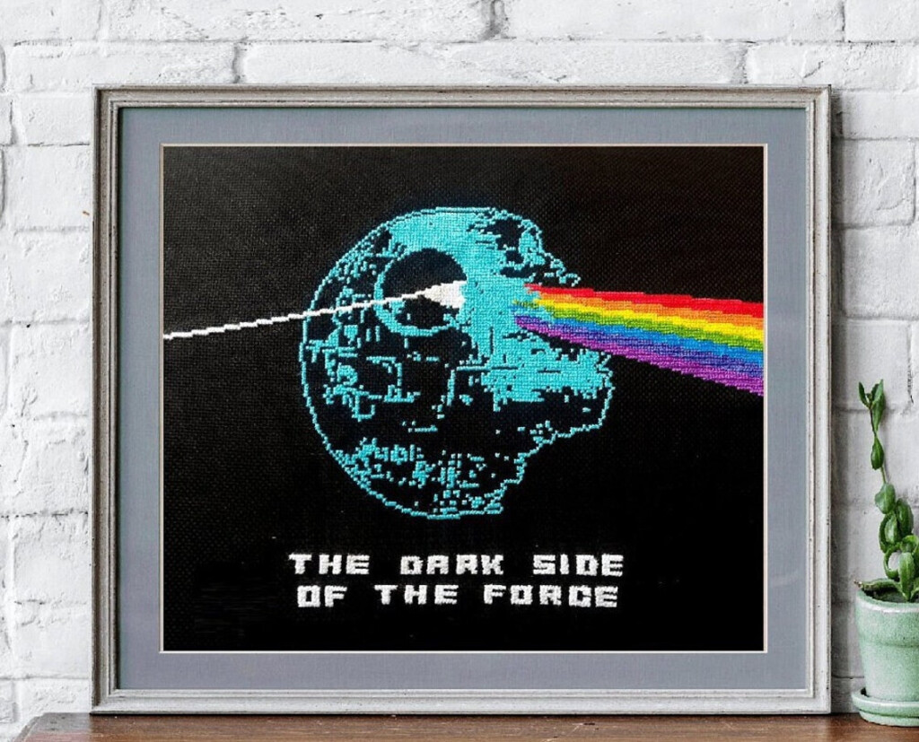 THE DARK SIDE Cross Stitch Pdf Pattern Pink Floyd Instant Etsy - Pink Floyd Cross Stitch Pattern