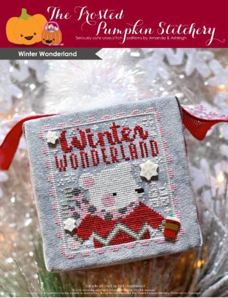 The Frosted Pumpkin Stitchery WINTER WONDERLAND Cross Stitch Pattern  - Winter Wonderland Cross Stitch Pattern