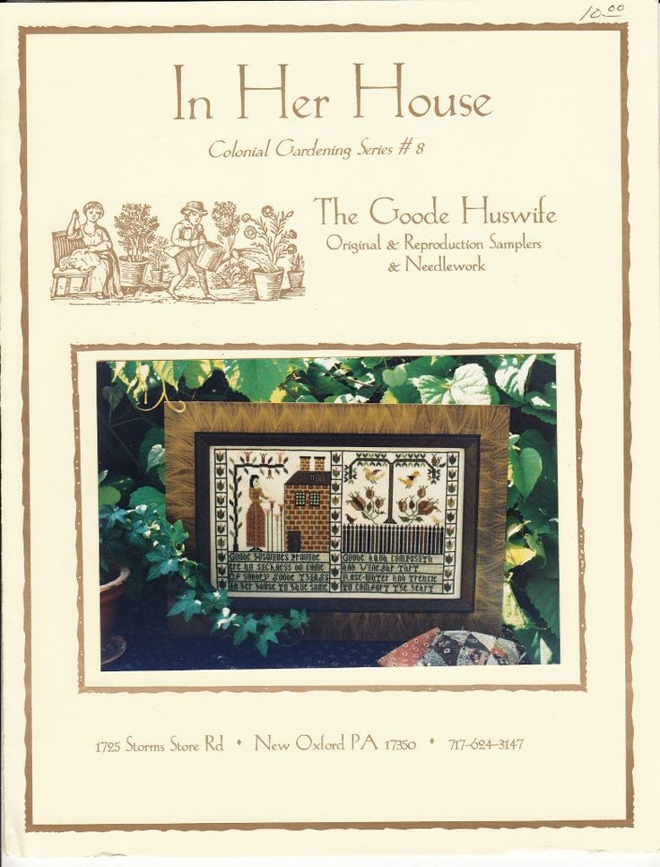 The Goode Huswife IN HER HOUSE Counted Cross Stitch Etsy Canada  - The Goode Huswife Cross Stitch Patterns