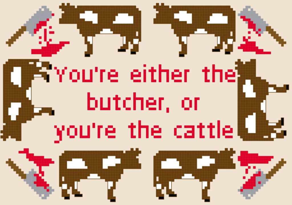 The Walking Dead Cross Stitch Pattern Etsy - Walking Dead Cross Stitch Patterns