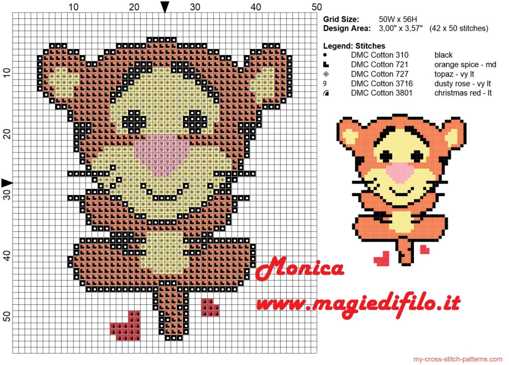 Tigger Cuties Cross Stitch Pattern Free Cross Stitch Patterns Simple  - Tigger Cross Stitch Patterns Free
