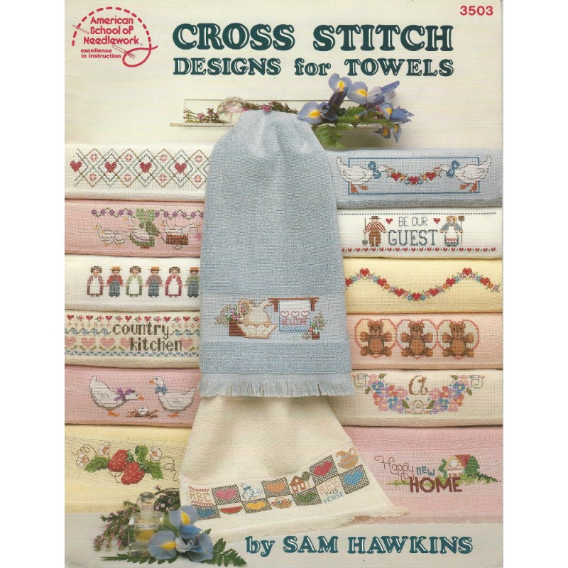 Towel Cross Stitch Designs 3503 - Hand Towel Cross Stitch Patterns