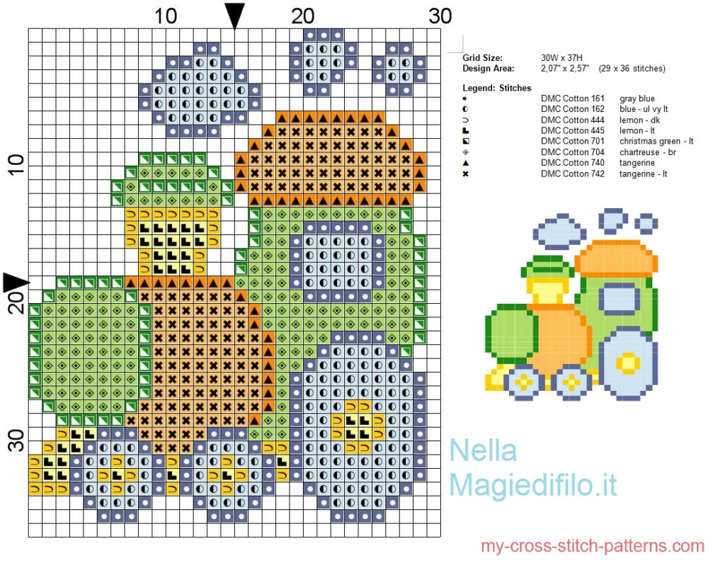 Train 3 Free Cross Stitch Patterns Simple Unique Alphabets Baby - Thomas The Train Cross Stitch Patterns