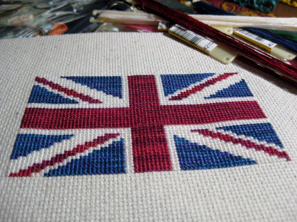 Union Jack Cross Stitch Pattern Cross Stitch Modern Cross Stitch  - Union Jack Cross Stitch Pattern Free