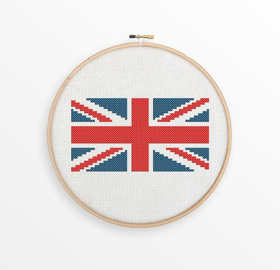 Union Jack Cross Stitch Pattern Great Britain - Union Jack Cross Stitch Pattern Free