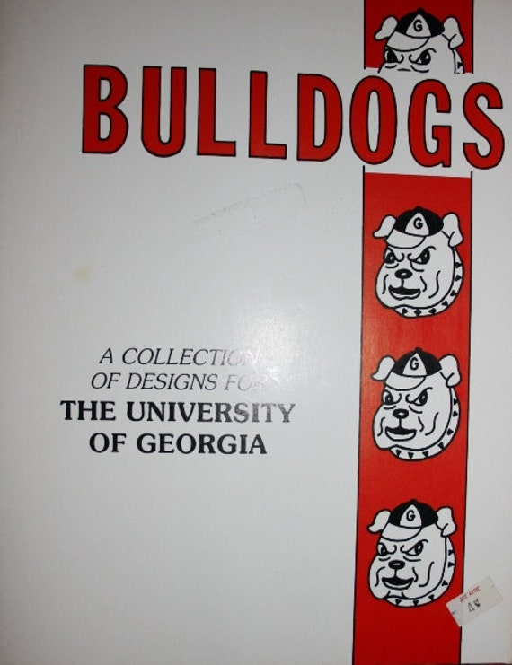 University Of Georgia Bulldogs Cross Stitch Pattern Booklet - University Of Georgia Cross Stitch Patterns