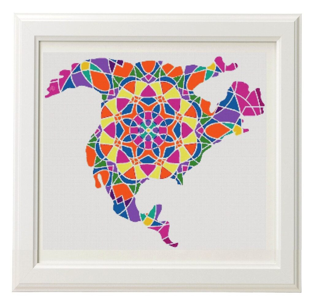 USA Map Cross Stitch Pattern United States Map Cross Stitch Pattern  - United States Map Cross Stitch Patterns