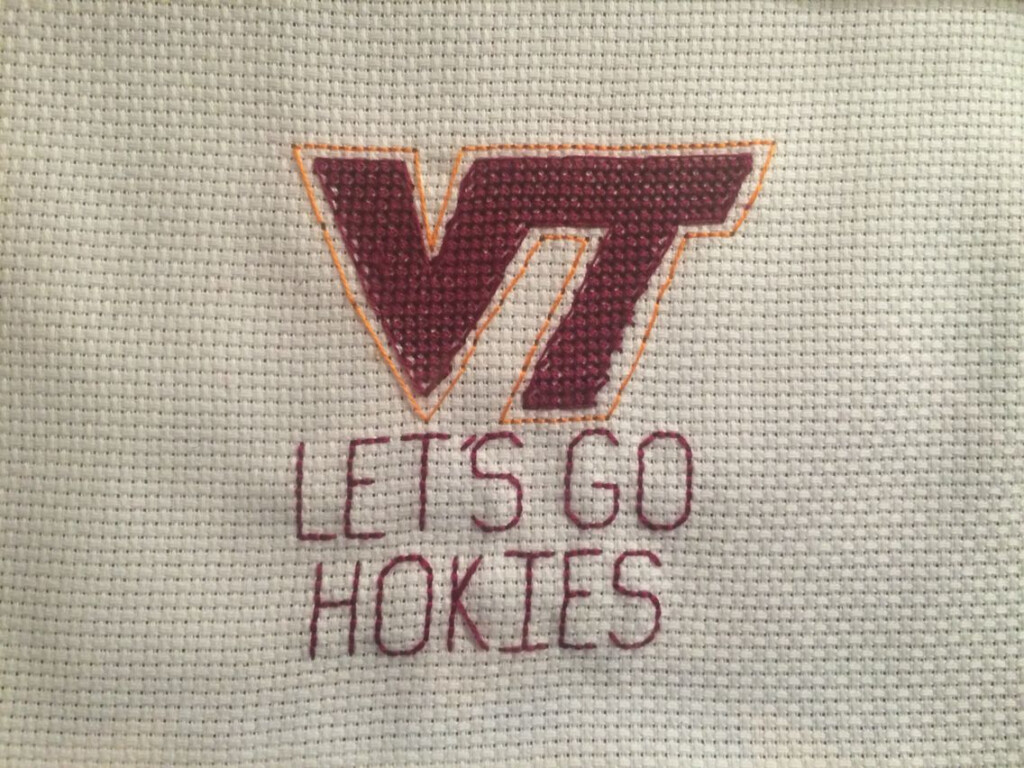 Virginia Tech Cross Stitch Cross Stitch Stitch Needlepoint - Virginia Tech Cross Stitch Patterns