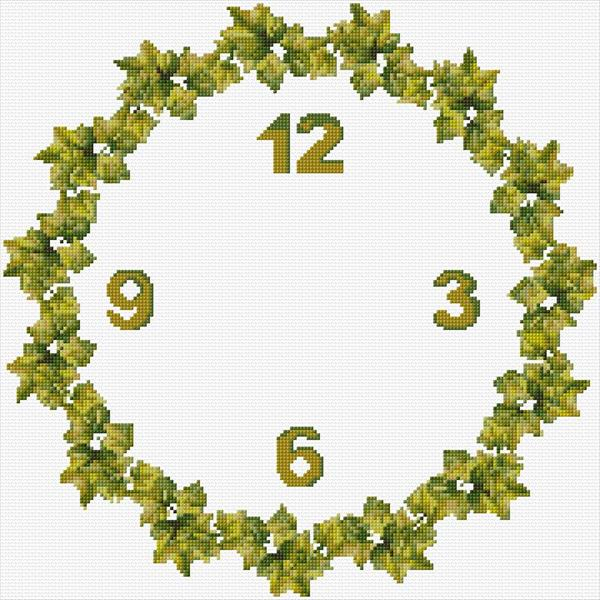 Wall Clock Cross Stitch Designs - Cross Stitch Wall Clock Pattern