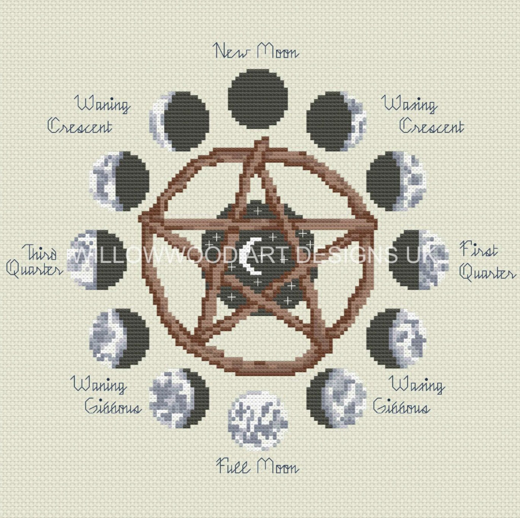 Wheel Of The Year Cross Stitch Pattern Pagan Wicca Etsy Artofit - Free Wiccan Cross Stitch Patterns