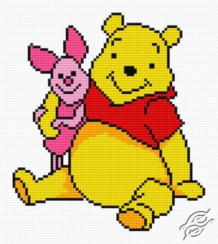Winnie The Pooh And Piglet Cross Stitch Pattern - Winnie The Pooh And Piglet Cross Stitch Patterns