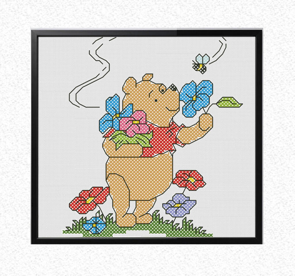 Winnie The Pooh Cross Stitch Cross Stitch PatternDisney Etsy - Simple Winnie The Pooh Cross Stitch Pattern