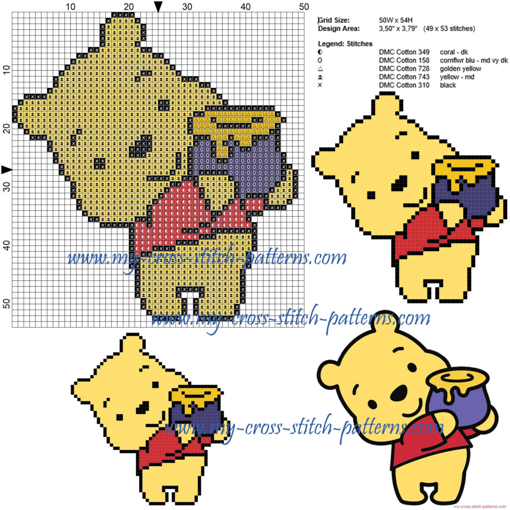 Winnie The Pooh Cross Stitch Pattern 2 Free Cross Stitch Patterns  - Winnie The Pooh Quote Cross Stitch Pattern