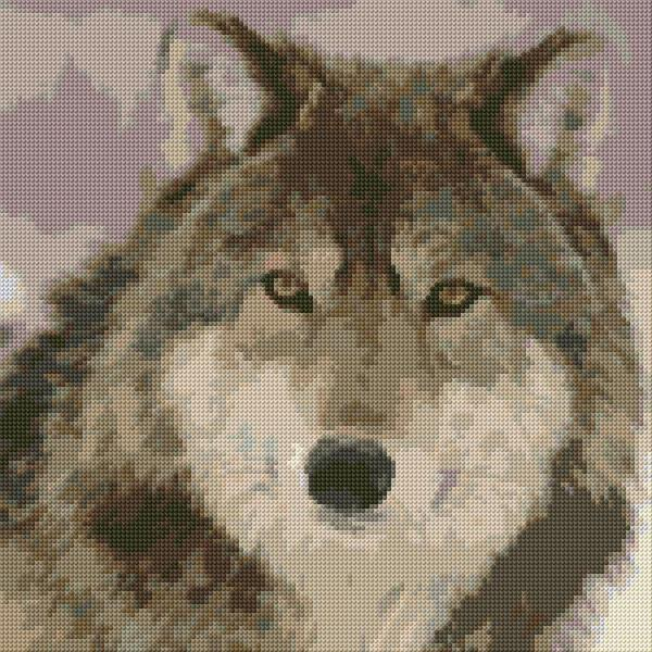 Wolf Cross Stitch Designs - Small Wolf Cross Stitch Pattern