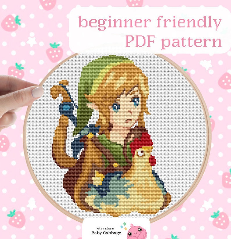 Zelda Cross Stitch Pattern Legend Of Zelda Cross Stitch Etsy - Legend Of Zelda Cross Stitch Pattern