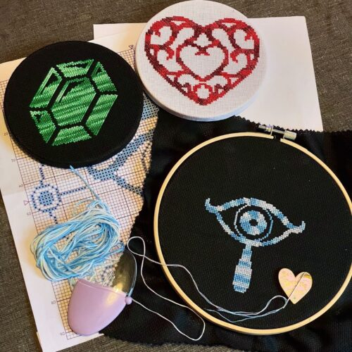 Zelda One Colour Cross Stitch Patterns Free Printables Mama Geek - One Colour Cross Stitch Patterns