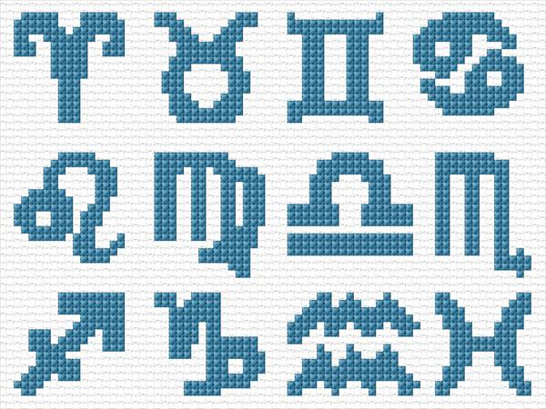 Zodiac Signs Cross Stitch Designs - Zodiac Signs Cross Stitch Patterns