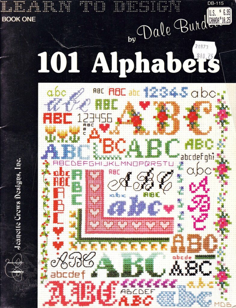 101 Alphabets Counted Cross Stitch Designs By Dale Burda Etsy Canada  - Best Cross Stitch Pattern Books