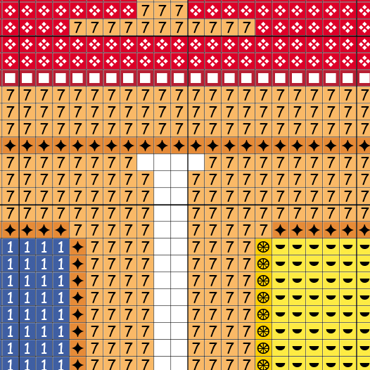 123 Blocks Color Cross Stitch Pattern Daily Cross Stitch - 123 Cross Stitch Free Patterns
