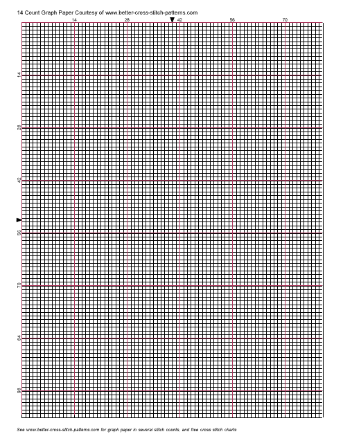14 Count Cross stitch Graph Paper Download Printable PDF Templateroller - 14 Count Cross Stitch Patterns Free