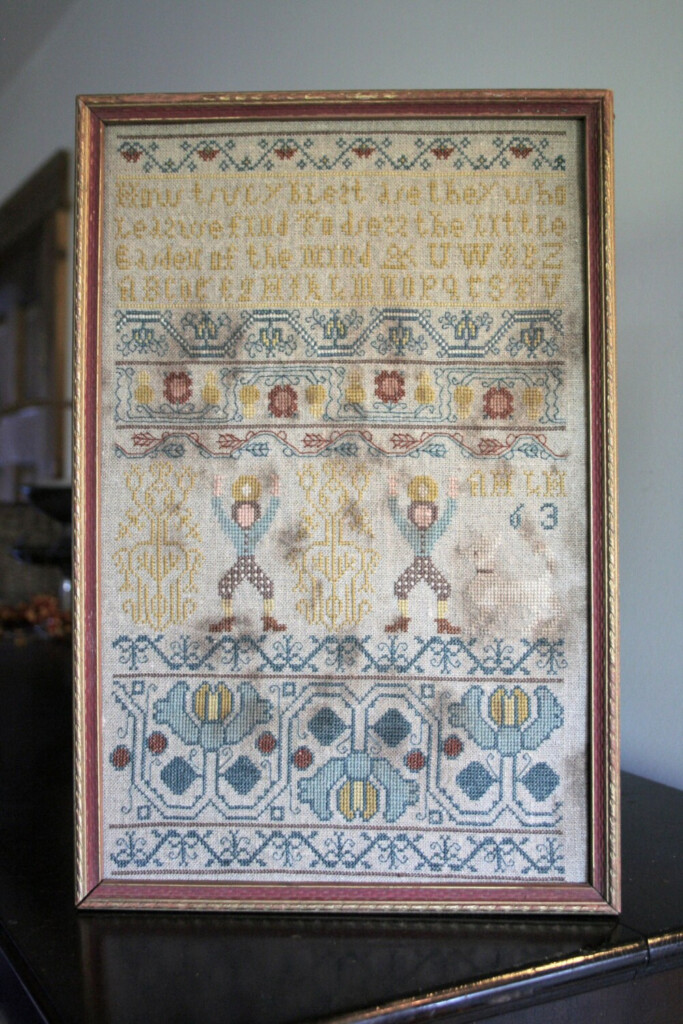 1763 Band Sampler Cross Stitch Pattern By Heartstring Etsy - Band Sampler Cross Stitch Patterns