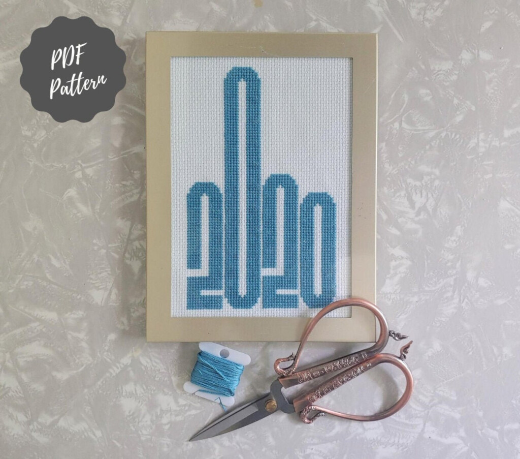 2020 Middle Finger Cross Stitch Pattern Modern Cross Stitch Etsy - Middle Finger Cross Stitch Pattern