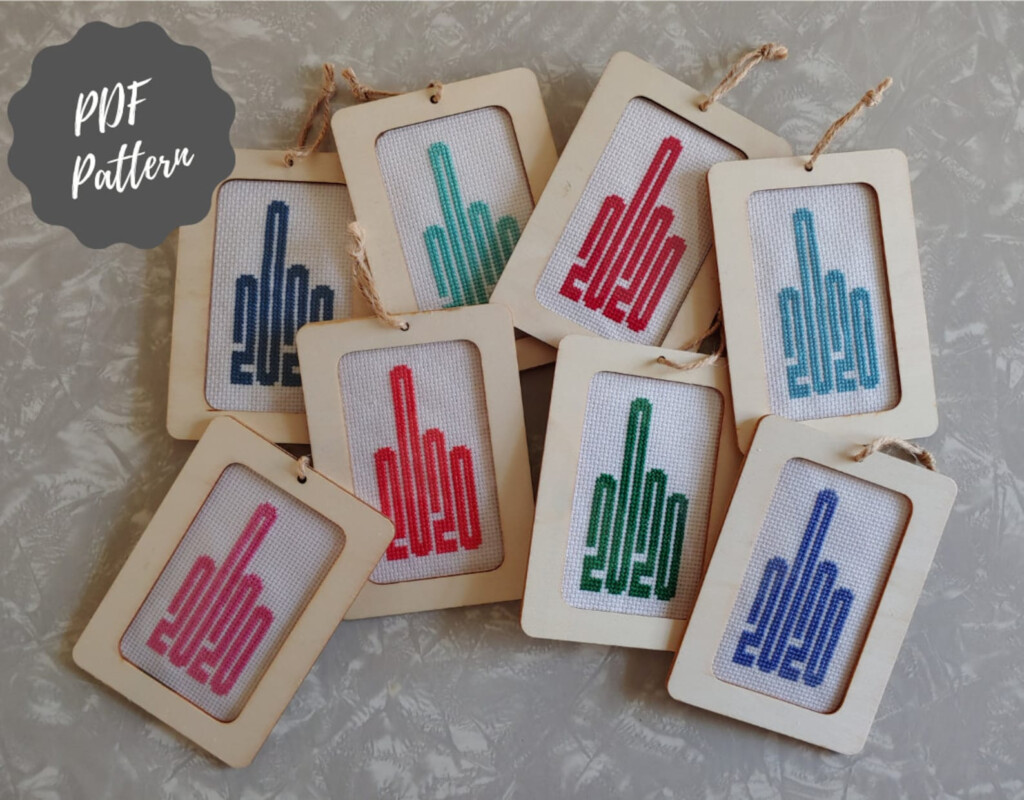 2020 Middle Finger Cross Stitch Pattern Modern Cross Stitch Etsy - Middle Finger Cross Stitch Pattern