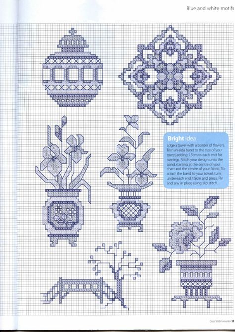 24 Best Blue And White Cross Stitch Images In 2020 Cross Stitch  - Free Blue And White Cross Stitch Patterns