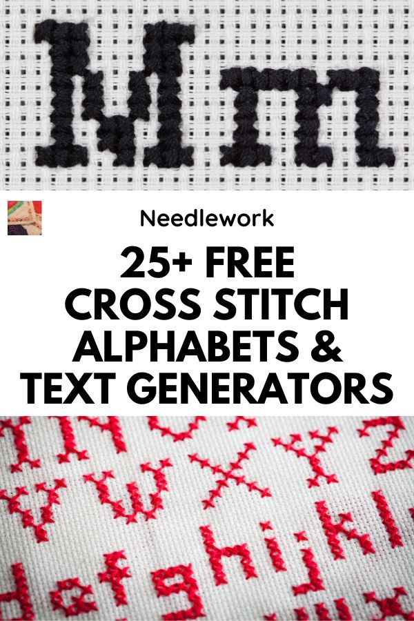 25 Free Cross Stitch Alphabet Patterns Text Generators  - Free Alphabet Cross Stitch Pattern Generator