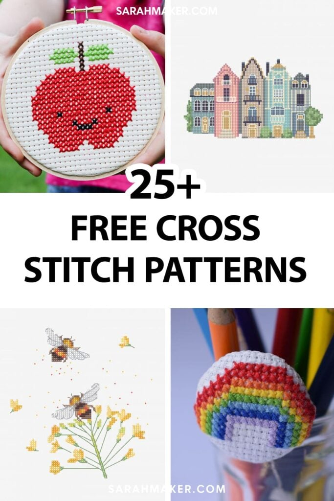 25 Free Cross Stitch Patterns For All Skill Levels Sarah Maker - Small Cross Stitch Patterns Free Download