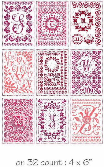 26 Monogrammes By Marjorie Massey Cross Stitch Pattern 123Stitch - Marjorie Massey Cross Stitch Patterns