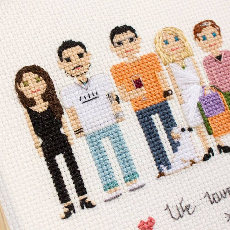 430 Best Cross Stitch People Images On Pinterest Family Photos  - Simple Cross Stitch People Patterns