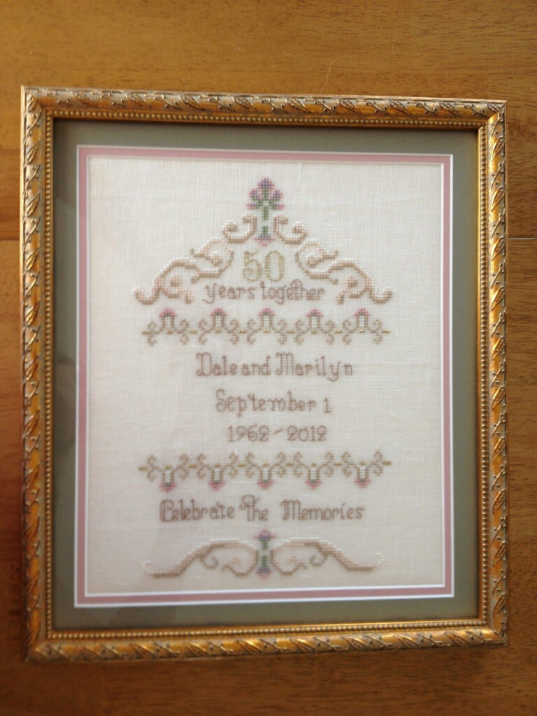 50th Wedding Anniversary Cross Stitch Patterns Cross Stitch Patterns - 50th Wedding Anniversary Cross Stitch Patterns