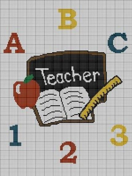 75 Teacher Cross Stich Patterns Ideas Cross Stich Cross Stitch  - Cross Stitch Patterns For Teachers