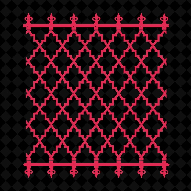 A Cross Stitch Pattern On A Black Background Premium AI generated PSD - Cross Stitch Pattern Black Background