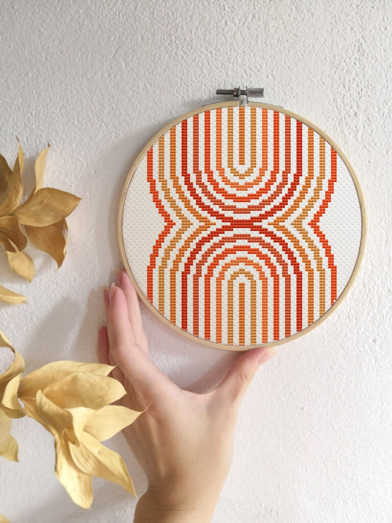 Abstract Cross Stitch Pattern Modern Cross Stitch PDF Boho Etsy - Free Abstract Cross Stitch Patterns