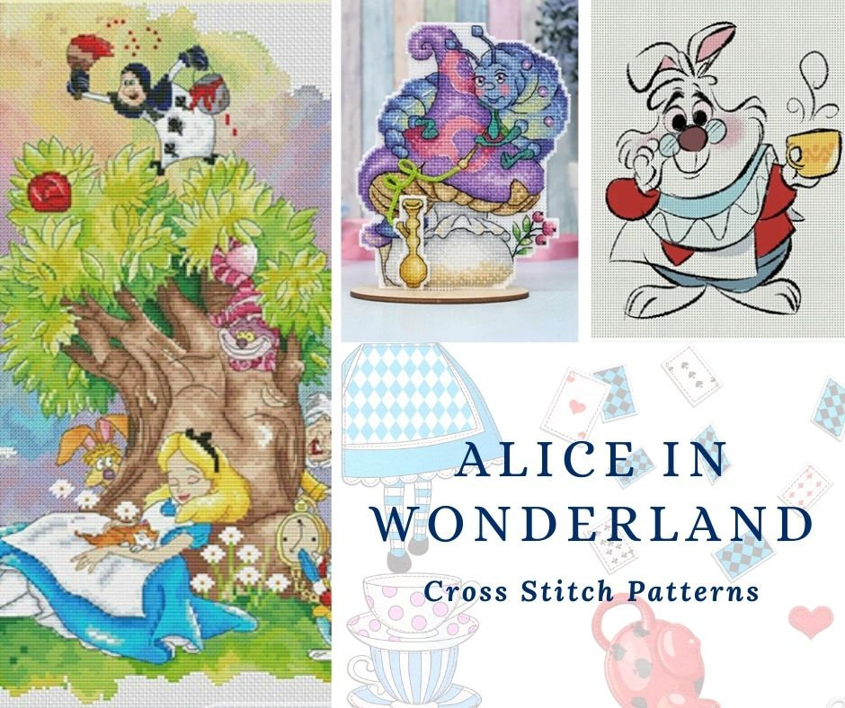 Alice In Wonderland Cross Stitch Patterns - Alice In Wonderland Cross Stitch Pattern