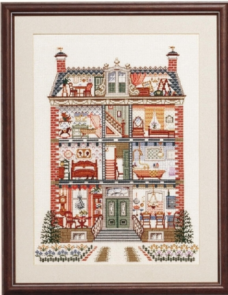 Amazon PAKO Dolls House Cross Stitch Kit - Miniature Cross Stitch Patterns For Doll Houses