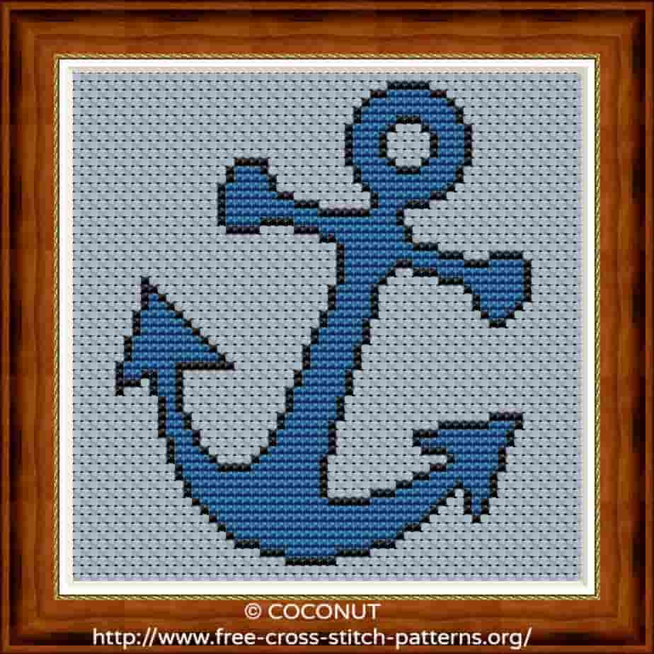 ANCHOR FREE AND EASY PRINTABLE CROSS STITCH PATTERN Free Cross  - Anchor Free Cross Stitch Patterns