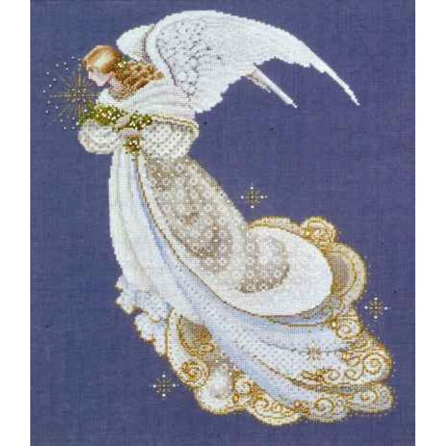 Angel Of Dreams Lavender And Lace Cross Stitch Cross Stitch  - Lavender And Lace Angel Cross Stitch Patterns