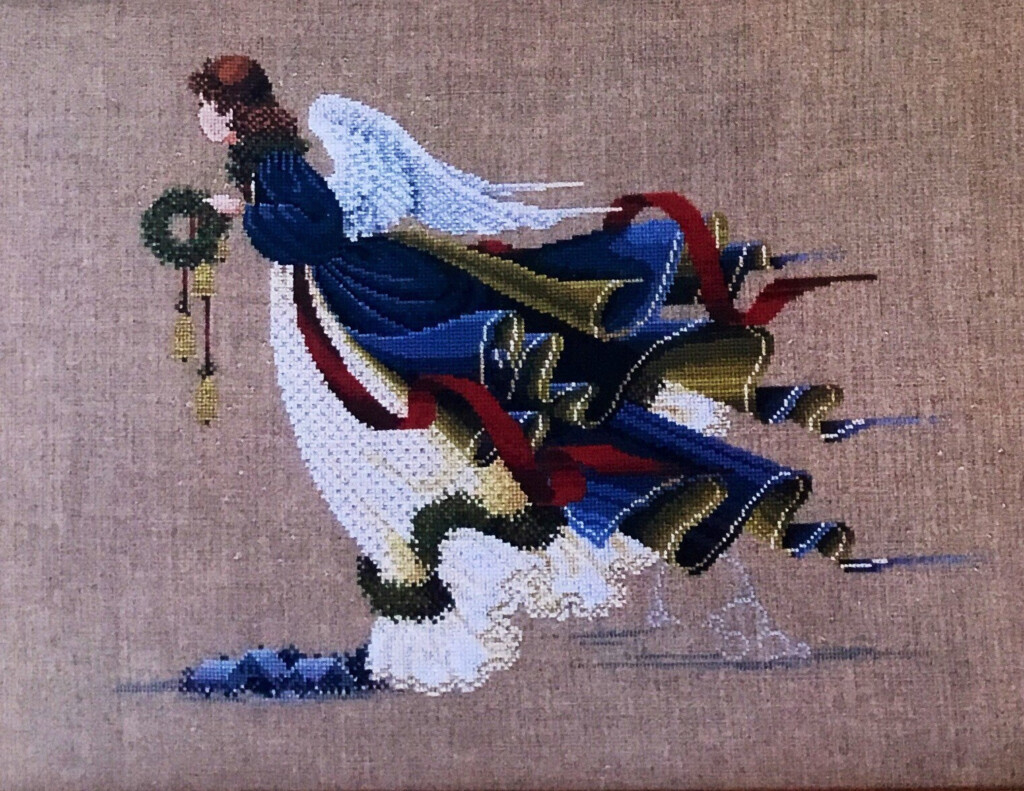 Angel Of Freedom Cross Stitch Pattern Lavender And Lace Etsy - Angel Of Freedom Cross Stitch Pattern