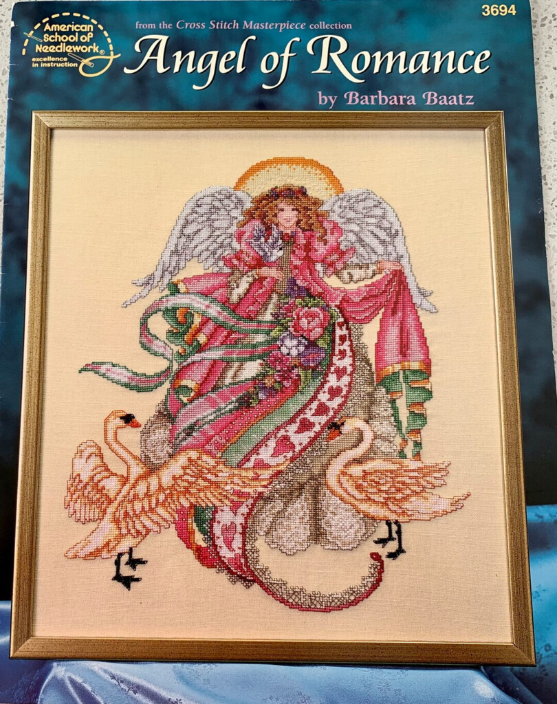 Angel Of Romance Cross Stitch Pattern By Barbara Baatz Angel Etsy - Barbara Baatz Cross Stitch Patterns