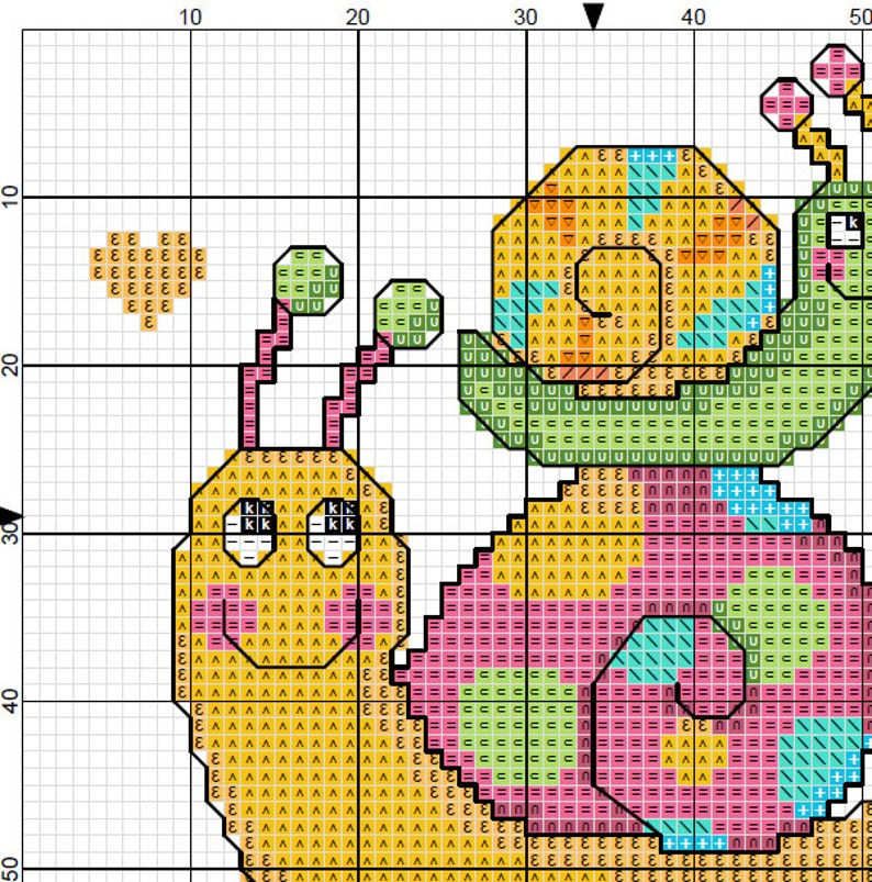 Animal Cross Stitch Pattern Pdf Cute Animals Instant Etsy - Free Animal Cross Stitch Patterns